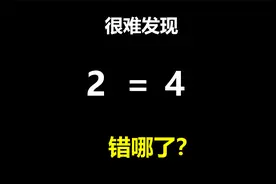 证明：2=4，很难发现的错误！视频封面