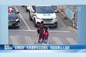 云南临沧：女孩遇警车立正敬礼，背后故事让人泪目视频封面