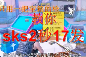 阿坑：只用一把宝箱里的枪！跟我这样设置，sks2秒17发！视频封面