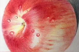 手绘，彩铅写实苹果教程视频封面
