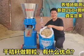干秸秆为什么做颗粒？颗粒养牛羊，有什么好处？测2604新款颗粒机视频封面