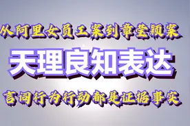 天理良知表达！从阿里女员工案到章莹颖案，言词行为都是证据事实视频封面
