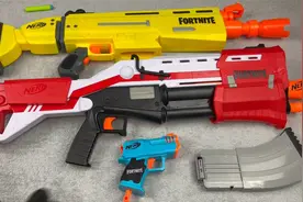 儿童玩具：使用大逃杀玩具来福爆能枪视频封面
