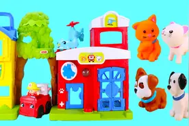 Little People小小探索家宠物救援站玩具 帮助流浪猫流浪狗的故事视频封面