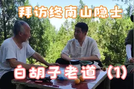 拜访终南山白胡子老道，长相酷似张至顺道长，修行40年道骨仙风