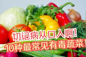 10大有毒蔬菜，最常见的10种有毒食物，千万记住病从口入哦！视频封面