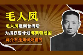 毛人凤逃到台湾后，为揽权曾计划绑架蒋经国，蒋介石是如何处置的视频封面