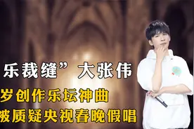 “音乐裁缝”大张伟：14岁创作乐坛神曲，却被质疑央视春晚假唱视频封面