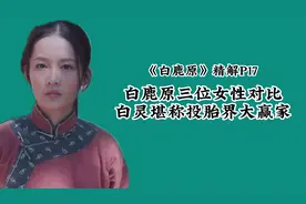 白鹿原精解P17：白鹿原里的女性横向比较，白灵真是投胎界大赢家视频封面