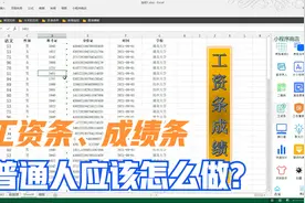 工资条、成绩条一键生成，不用你会任何函数，初学即可做视频封面