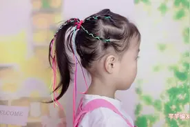 手残党彩绳这样编，好看又易学，短发彩绳马尾辫视频封面