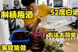 吃不完的杨梅不要扔，拿52度白酒泡一桶，喝杨梅酒比吃药还管用视频封面