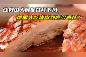 让我国人民都甘拜下风，德国人吃猪肉到底多疯狂？看完真被吓到了视频封面