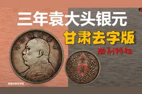 甘肃去字版袁大头银元，和甘肃加字版的区别是什么，又价值多少呢视频封面