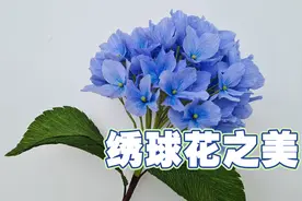 皱纹纸绣球花，想要茂盛和锦簇一些，就多做几支粘在一起哦！视频封面