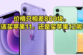 价格只相差800块，应该买苹果11，还是买苹果12呢？视频封面