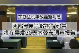 东航坠机两部黑匣子数据解码中，事发30天内公布调查报告视频封面