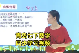 青岛版七年级下册数学学习视频辅导视频封面