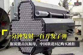 一分钟发射一百万发子弹，据说能击沉航母，中国欲花8亿购买被拒视频封面