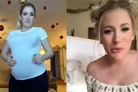 好神奇！实拍：美国一美女自曝怀双胞胎第10天 怀上了第三个孩子视频封面