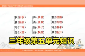 三年级第五单元知识复习，形近字的组词，这些基础你都掌握了吗视频封面