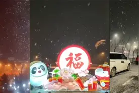 瑞雪兆丰年!北京除夕前夜飘起雪花:与冬奥吉祥物同框 晶莹梦幻视频封面