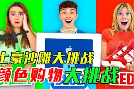 【土豪沙雕大挑战】土豪挑战24小时只购买1种颜色的商品视频封面