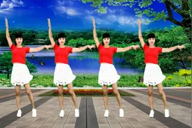 广场舞《谁家的姑娘》歌曲优美动听，舞蹈欢快简单好看视频封面
