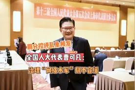 全国人大代表曹可凡：“网络水军”亟待整治视频封面