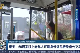 山东新闻频道丨泰安：60周岁以上老年人可刷身份证免费乘坐公交车视频封面