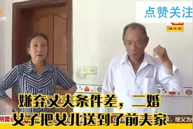 嫌弃丈夫条件差，二婚女子把女儿送到了前夫家视频封面