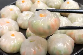 1碗淀粉，1碗开水，教你做晶莹剔透的水晶包，薄皮大馅，一口一个视频封面