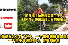 印度博主拍摄我国环卫工人，印网友：快来清理孟买的垃圾山视频封面