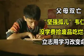 坚强孤儿韦仁龙，父母双亡挖野菜生活，立志用学习改变命运视频封面