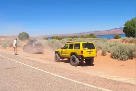 美国内华达沙漠救援｜jeep纵横西部荒野｜拖救公羊大皮卡Ram2500视频封面