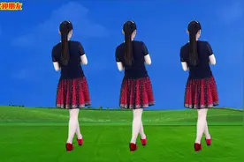 背面带跳广场舞《拉着妹妹的手》歌曲好听舞步简单，点赞收藏视频封面