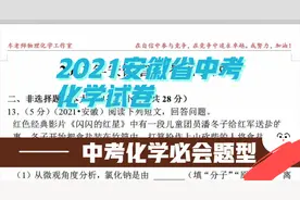 2021年安徽省中考化学真题分析2 中考必会题型精讲视频封面