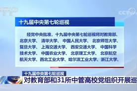 十九届中央第七轮巡视 对教育部和31所中管高校党组织开展巡视视频封面