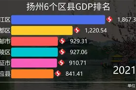 扬州6个区县GDP排名，谁是“江都”最具潜力地区？