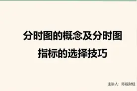 技术分析入门课程，分时图的概念及分时图指标的选择技巧视频封面