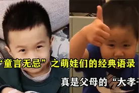 “童言无忌”之萌娃们的经典语录，雷翻众人，真是父母的大孝子视频封面