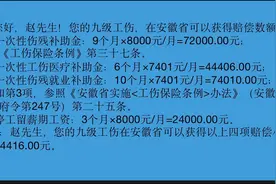 安徽省九级工伤能赔多少钱？视频封面