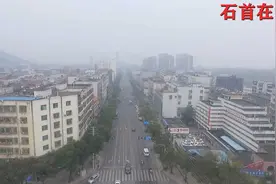 航拍石首东方大道东岳山街至界山口街景观路视频封面