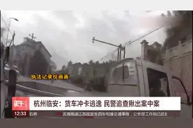 杭州临安：货车冲卡逃逸 民警追查揪出案中案视频封面