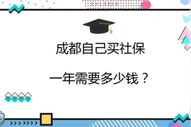 成都自己买社保一年需要多少钱视频封面