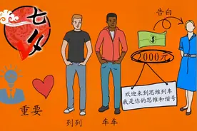 七夕节两个小伙子用2000元追一个女生：思维对于“爱情”太重要了视频封面
