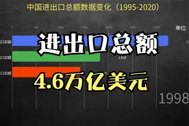 中国进口额，出口额，进出口总额数据变化（1995-2020）视频封面