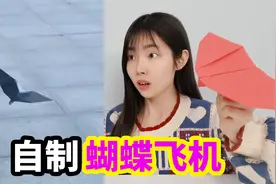 自制仿生蝴蝶纸飞机，能像蝴蝶一样振翅飞行，做起来超简单视频封面