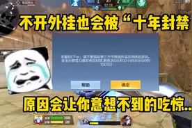 不开外挂也会被“十年封禁”，原因让你意想不到的吃惊！