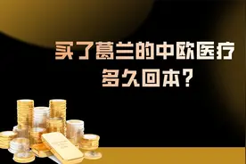 买了葛兰的中欧医疗，多久回本视频封面
